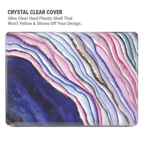 Violet Watercolor Geode MacBook Pro 14in (2021-24) Case plus Skin